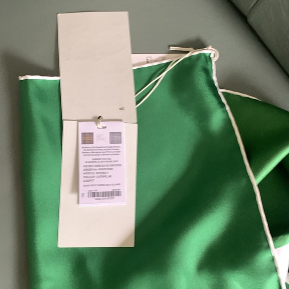 Burberry Equestrian Knight Colorblock Silk Square Scarf - Picture 4 of 6